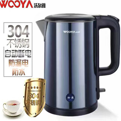 智能沃尔雅电热水壶304不锈钢1.7升快速保温自动1.5L多段恒温烧水
