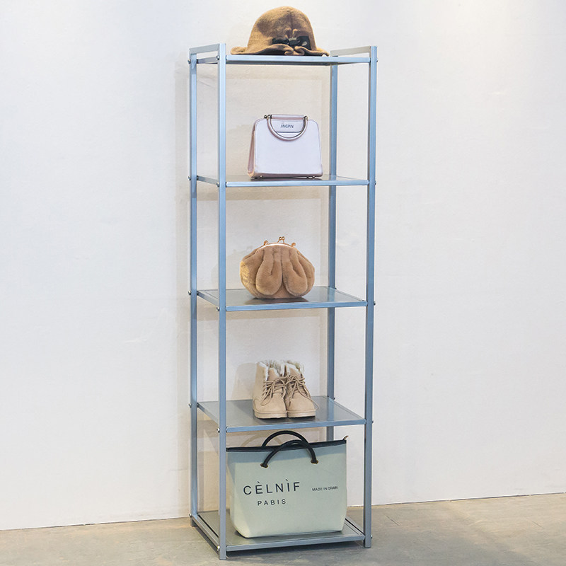 铁艺服装店鞋架展示架包架置物架工艺多层落地包包架室内置物架子