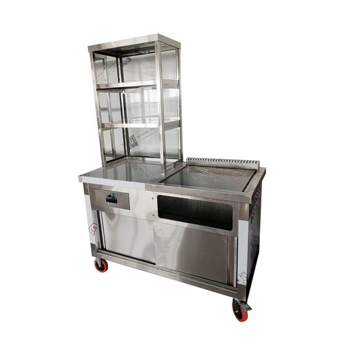源头工厂铁板烧 Mee stall 不锈钢小吃车