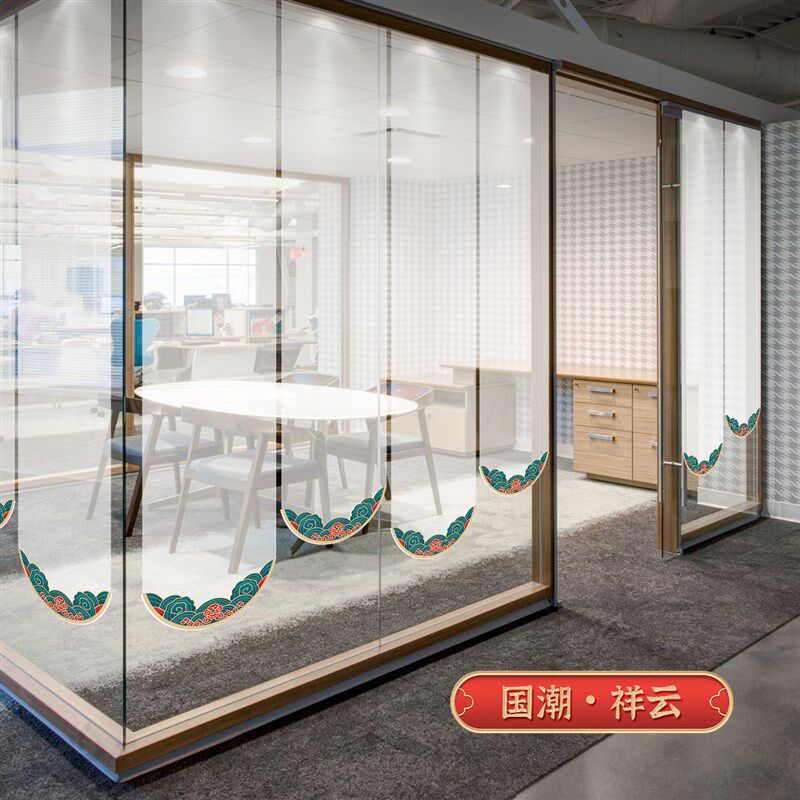 中式屏风挂帘办公室客厅装饰半遮光卷帘窗帘软隔断悬挂门帘隔断帘
