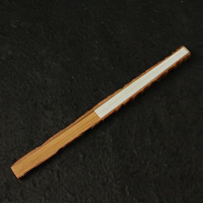 一物一拍精选18竹节罗汉竹老料纯手工精工制作十八罗汉竹扇收藏
