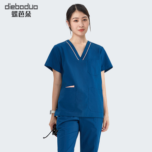 蝶芭朵洗手衣女长袖手术室工作服刷手衣短袖手术服护士服医生专用