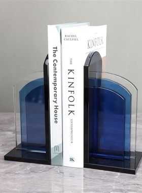 北欧创意水晶彩虹书挡样板房售楼部卧室客厅书房电视柜家居摆件