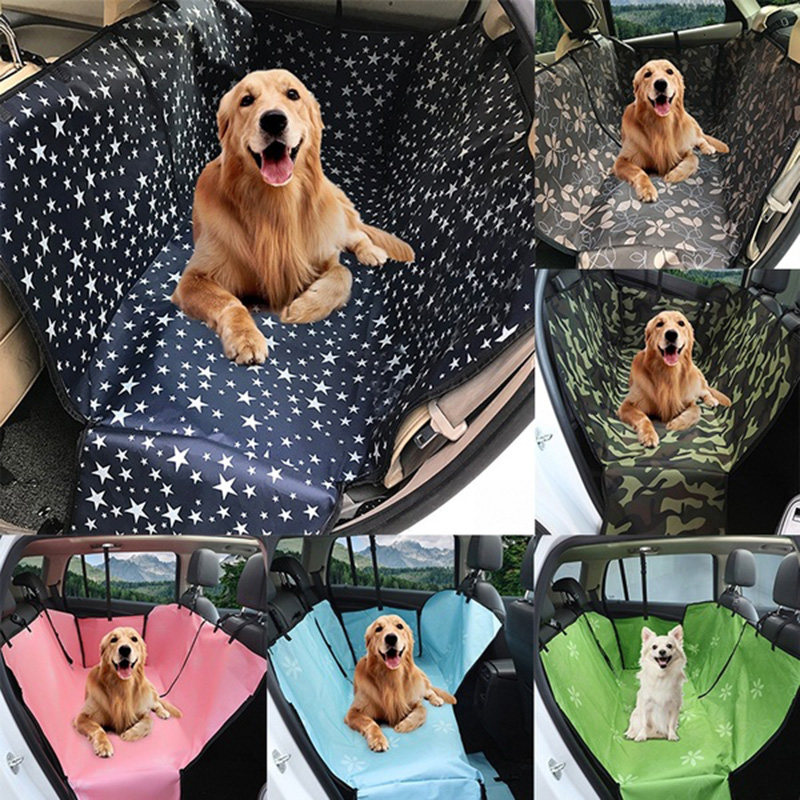 牛津布大型犬宠物车载垫汽车后排狗狗车垫后座防水垫子自带安全带