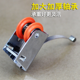 2个装加厚移门双排轮并排轮玻璃衣柜移门滑轮淋浴房壁橱门大轴承