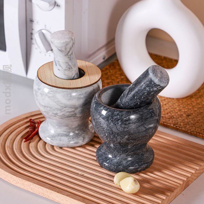 天然玉石捣蒜器石臼蒜泥神器传统老式家用手动研磨原石石窝蒜臼子