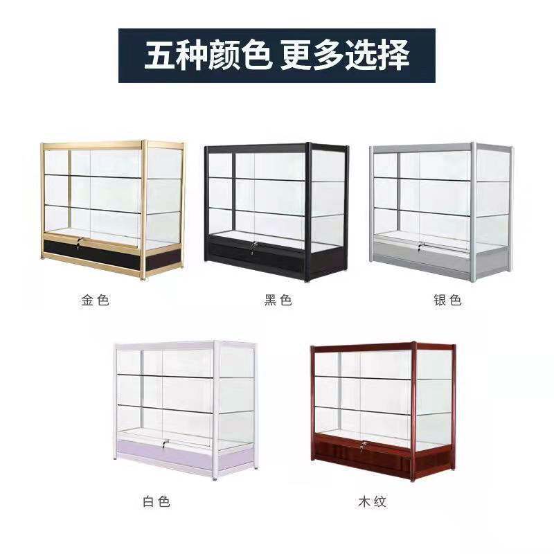 简约柜台新款可移动防尘展示柜轻奢简易摆摊商用柜台精品饰品货架