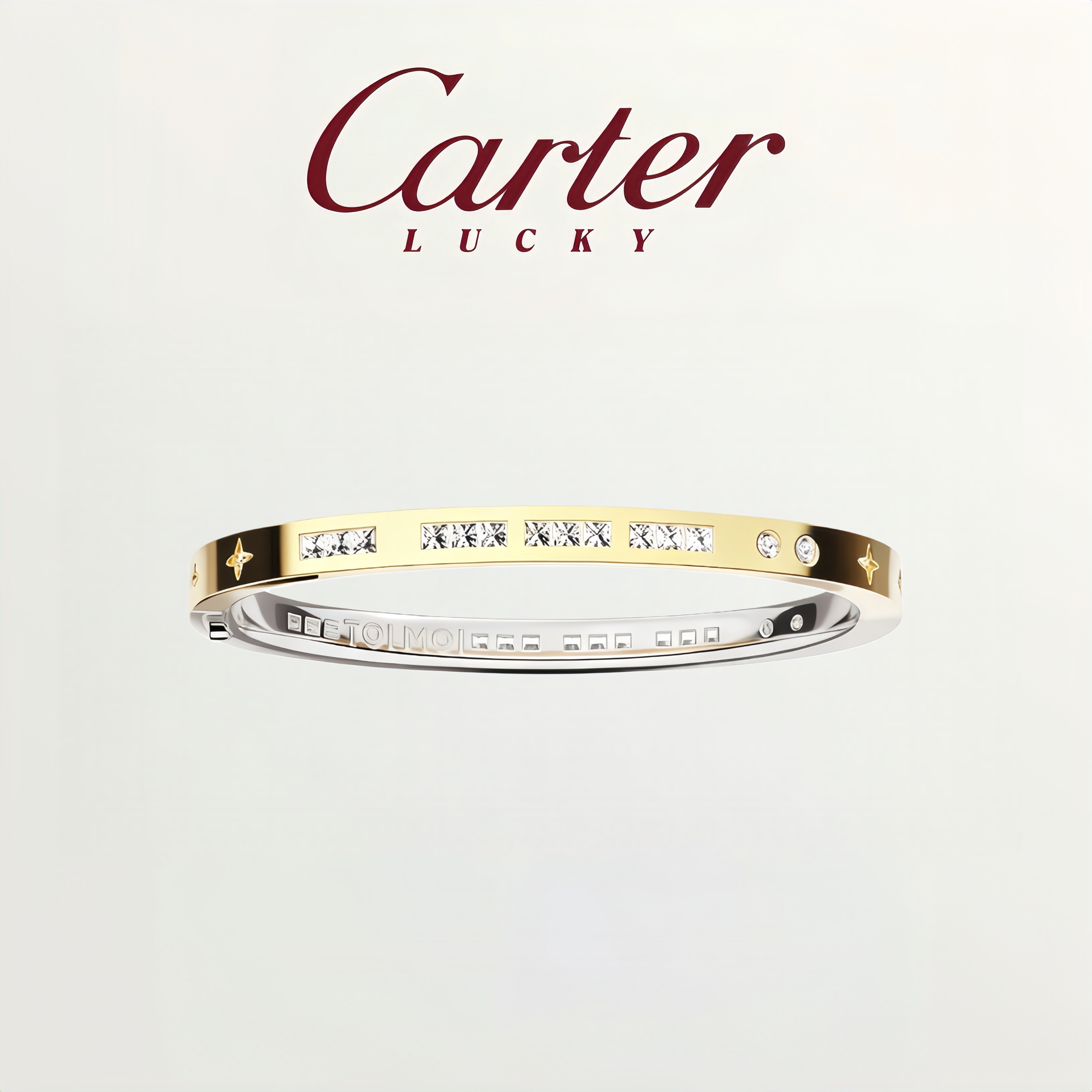 摩斯密码925纯银手镯金碰银色男女同款轻奢手环正品送女友520礼物