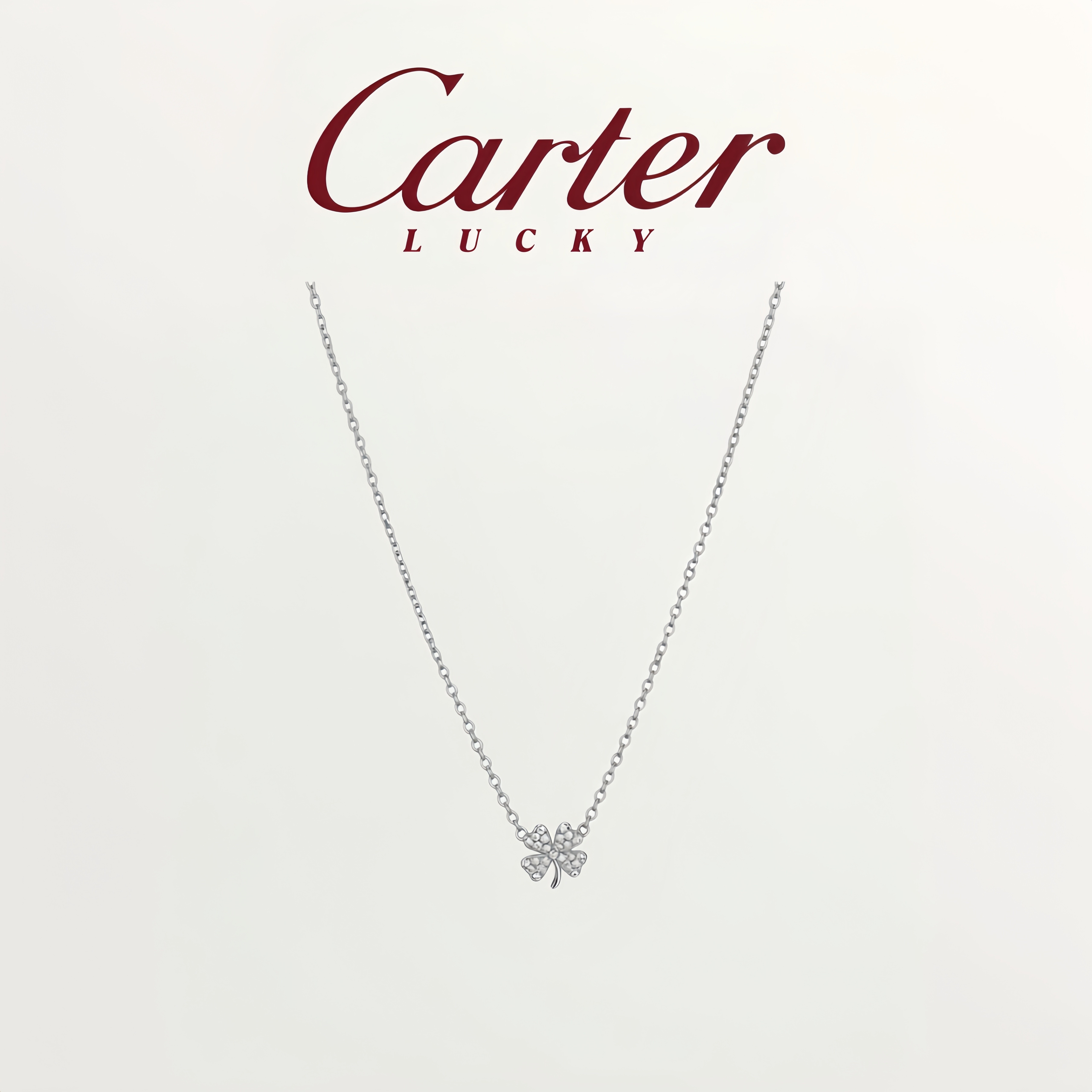 S999纯银幸运四叶草项链女轻奢小众时尚百搭锁骨链送女友节日礼物