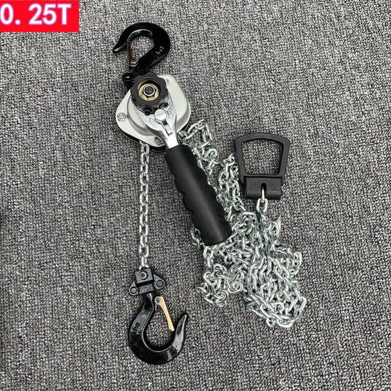 悦天手扳葫芦便携式紧线器收紧器微型链条式手板葫芦0.25T/0.75吨