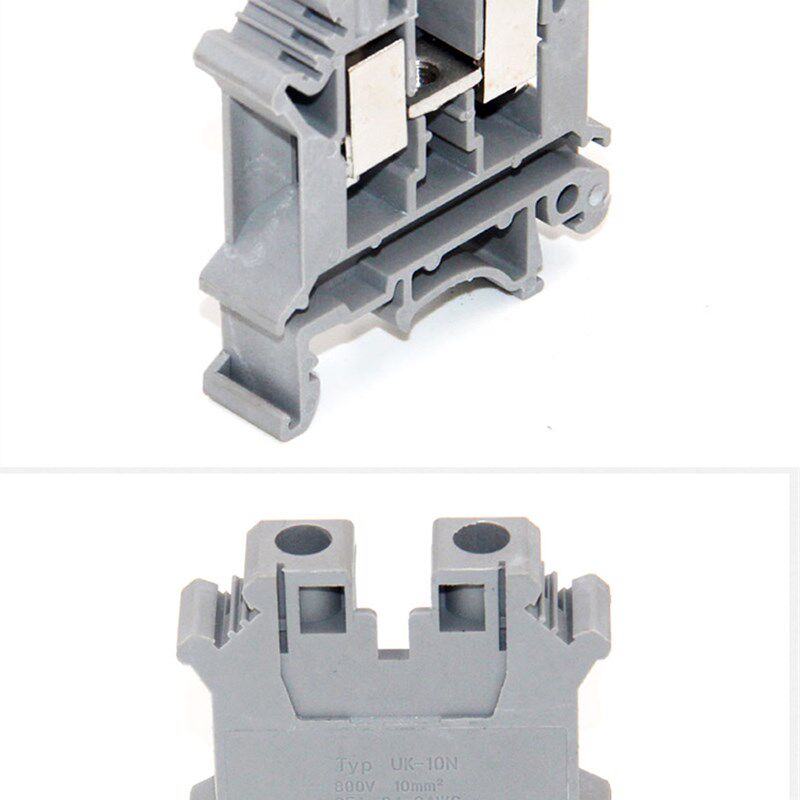 UK-10N导轨式电压端子排 10N平方接线端子6N阻燃接线排包邮铜件