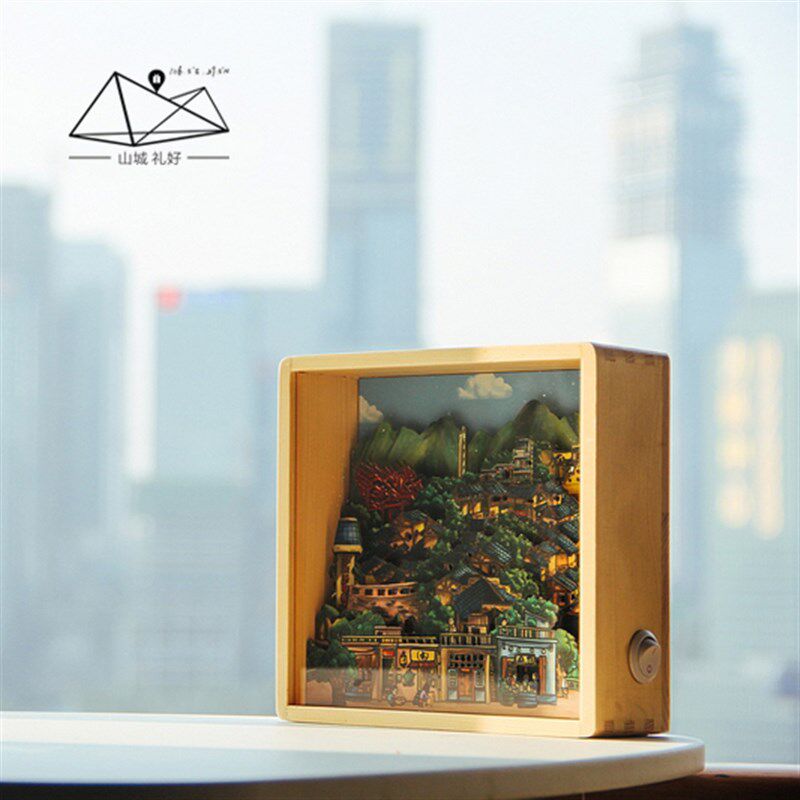 山城礼好/十八梯小夜灯/重庆特色创意伴手礼/旅游纪念品