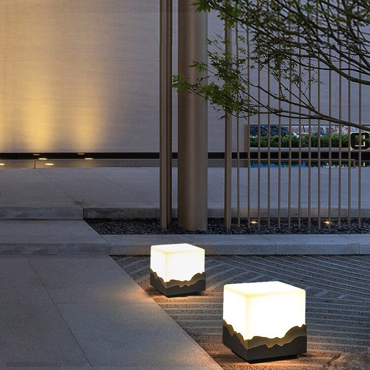 新中式大门柱头灯户外防水庭院室外草坪灯别墅花园大门围墙柱头灯图片