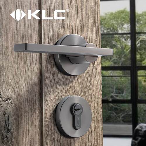 KLC静音门锁室内卧室房门锁简约风格实木门锁具家用通用型把手锁