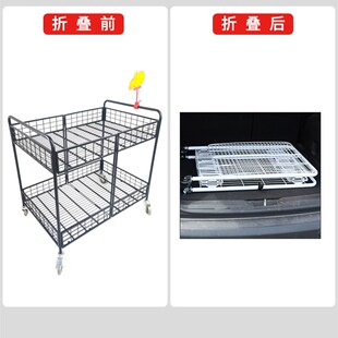 力何 摆摊小推车可折叠带轮可移动加厚方管款摆摊神器一秒收摊