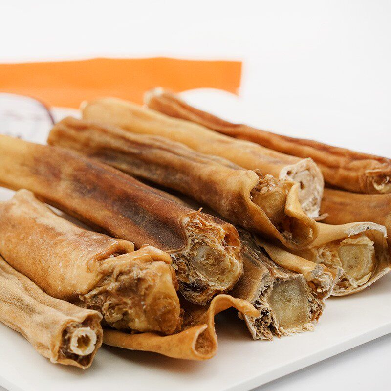 妙三鲜 宠物零食狗狗磨牙棒洁齿牛尾骨耐咬幼犬牛肉烘烤牛骨头1斤