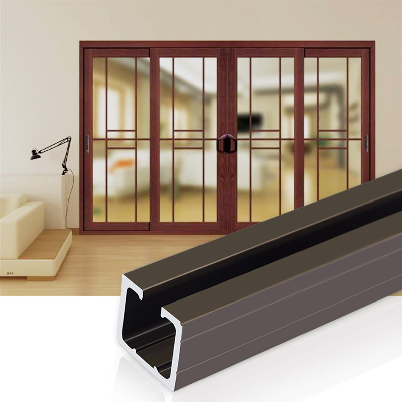 推拉门轨道滑轮滚轮移门导轨吊轮吊门无下轨移动门折叠门五金配件