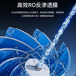 迎春净水器ro反渗透净水机直饮家用自来水纯水机厨房直饮机过滤器