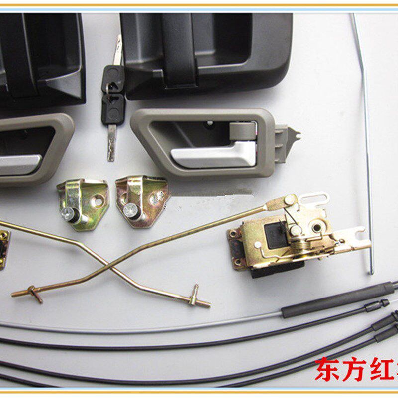 陕汽德龙新M3000车门锁外把内扣手锁体锁芯门碰拉线门锁总成配件