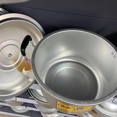 金喜超厚王纯铝制汤锅锅具铝汤锅特厚型大容量老式大铝锅18-60CM