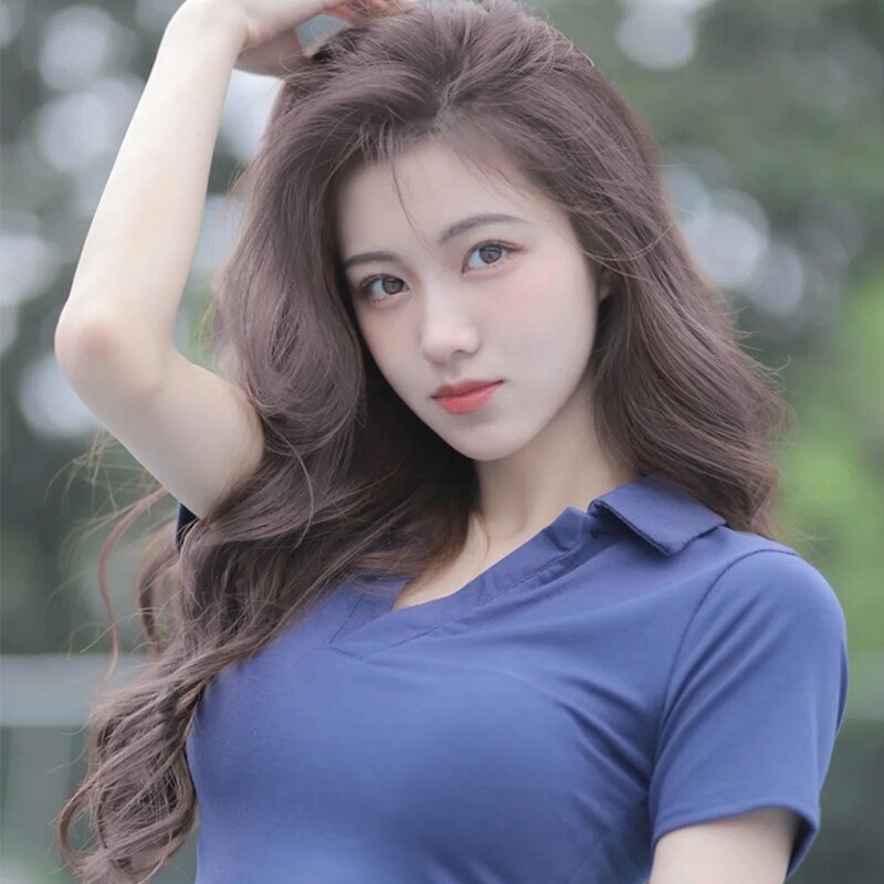 假发女长发中分刘海自然逼真全头套式2023年新款时尚大波浪长卷发