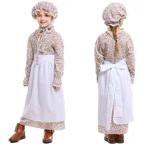 卖火柴的小女孩服装儿童话剧演出服童话舞台服中世纪欧洲贫民服装