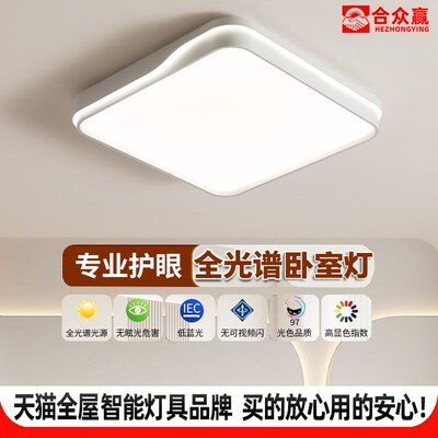 卧室灯2024新款主卧客厅吸顶灯led全光谱护眼北欧房间儿童房灯具