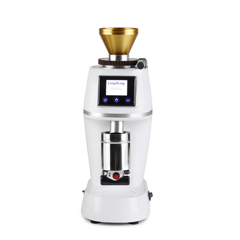 咖啡磨豆机电动单品意式磨粉家商用电控定量直出小型咖啡豆研磨机