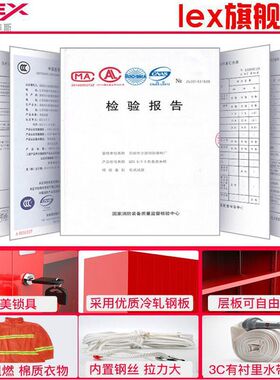 LEX微型消防站消防柜消防器材全套装灭火箱应急展示柜物资工具柜