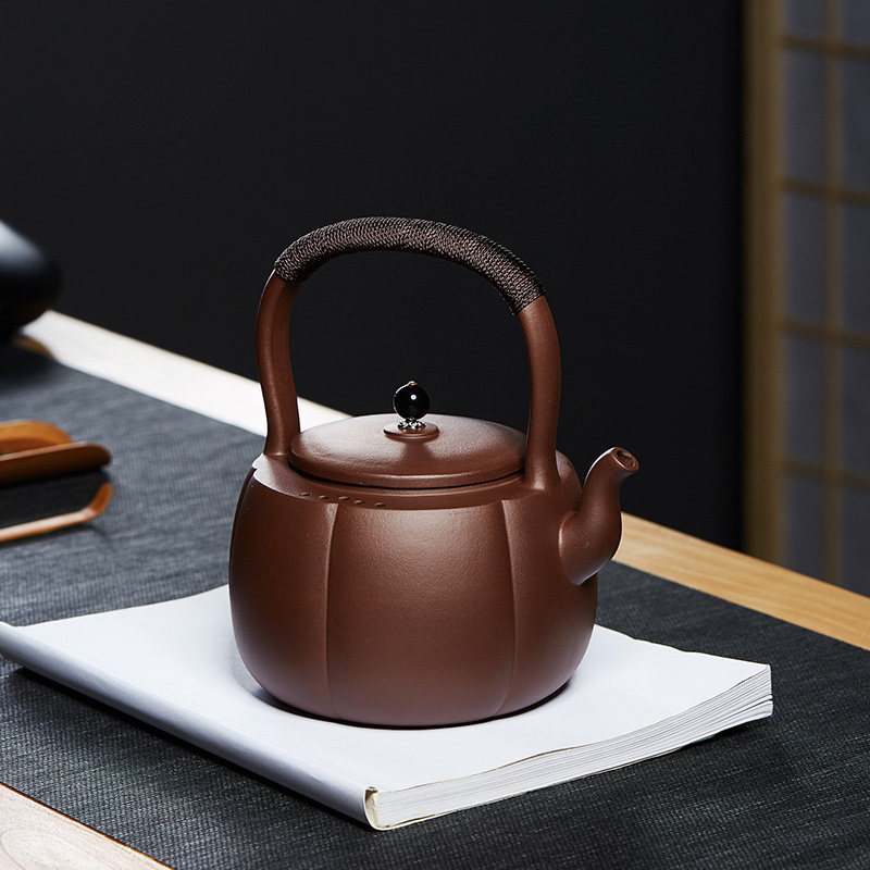 宜兴紫砂壶提梁电陶炉煮茶壶煮水蒸茶器电热烧水茶炉陶瓷茶具套装