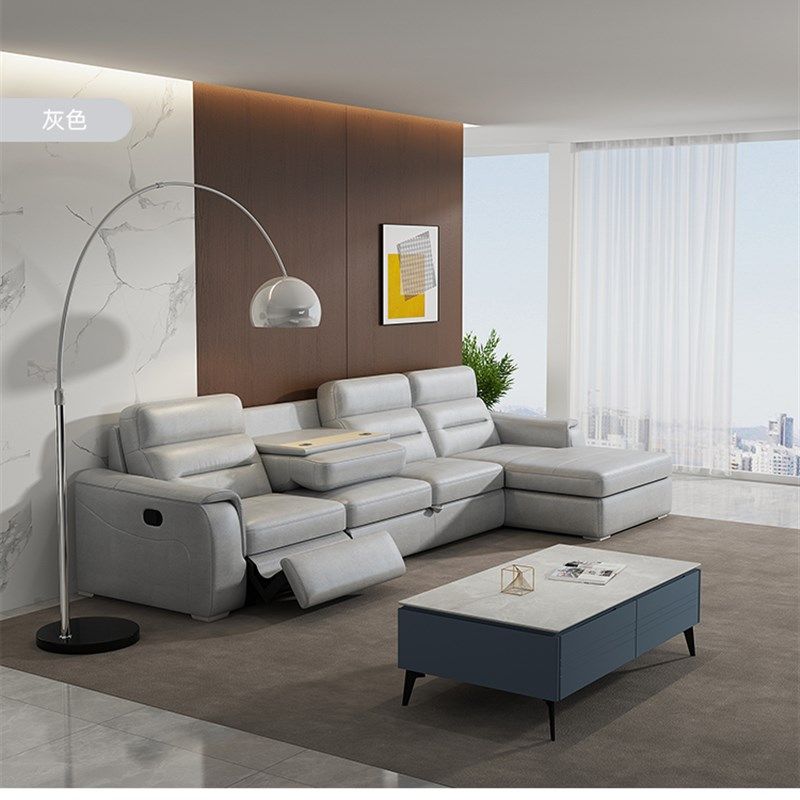 头等太空舱电动意式功能沙发多功能智能客厅拉床科技布组合全自动