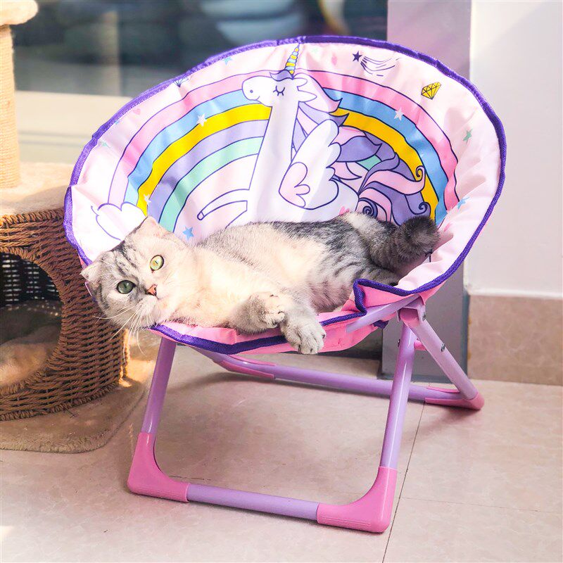 猫咪椅子狗狗晒太阳椅子牛津布小型狗狗家具休闲靠椅可折叠宠物垫