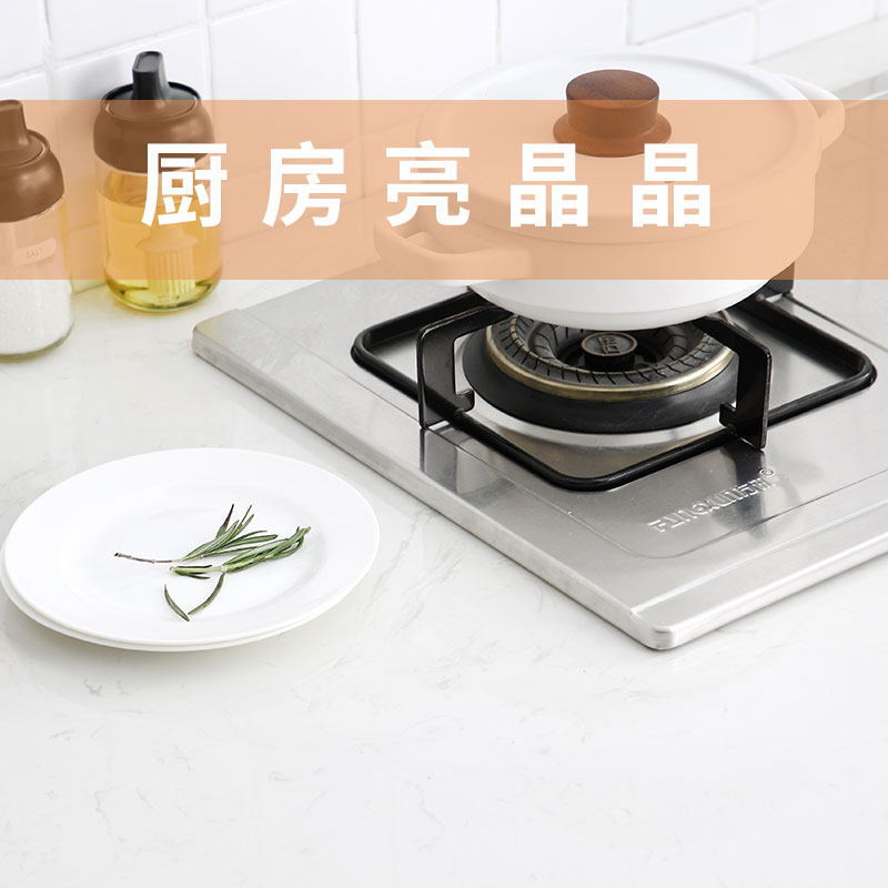 厨房台面保护膜石英石大理石瓷砖透明贴膜防水防油耐高温灶台贴纸