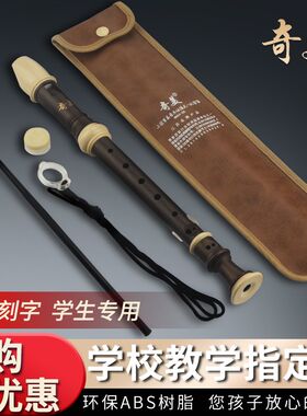奇美竖笛6孔 8孔德式中高音英式C调竖笛儿童初学竖笛学生笛子成人