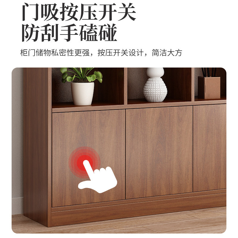 书架杂物架家用书柜收纳柜子多层格子储物柜简易分层落地置物架