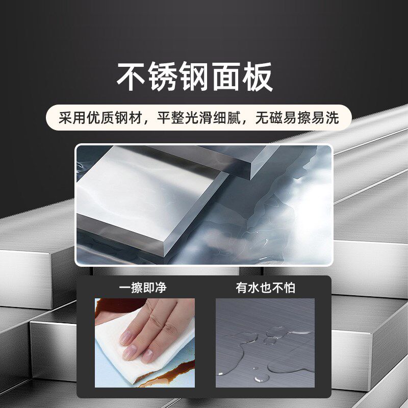 居正收银台简约不锈钢平面售卖台豆浆台 早餐店包子铺柜台