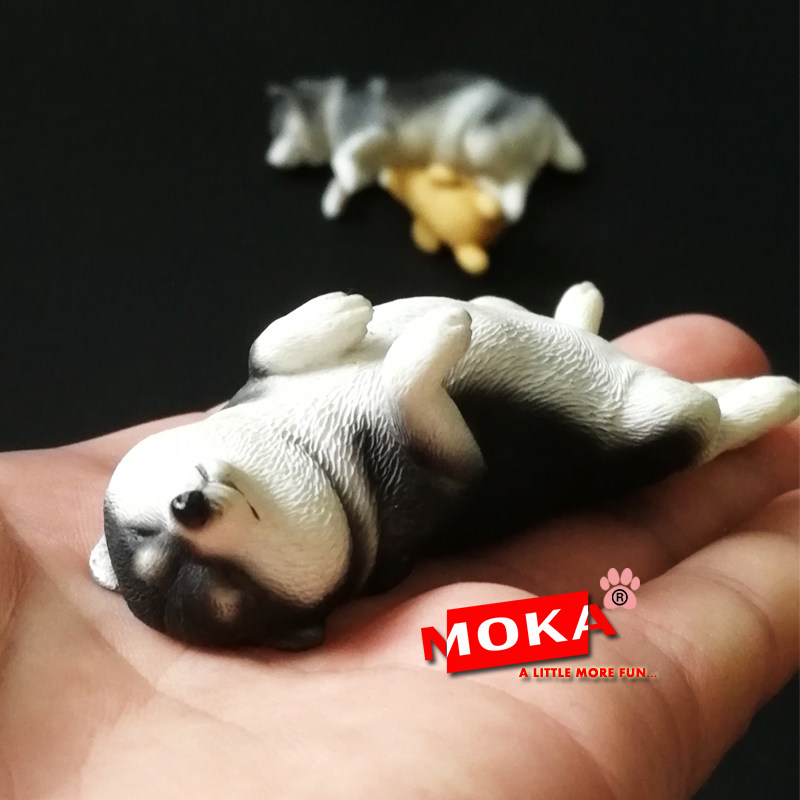 【动物星球】治愈系萌睡 柴犬 模型高档生日礼品车内装饰摆件潮玩