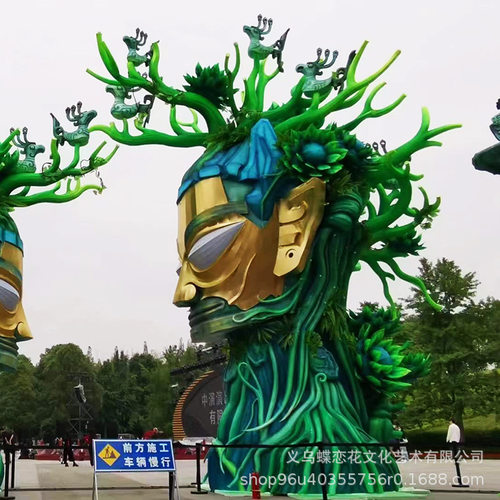 中秋国庆大型户外亮化花灯布展
