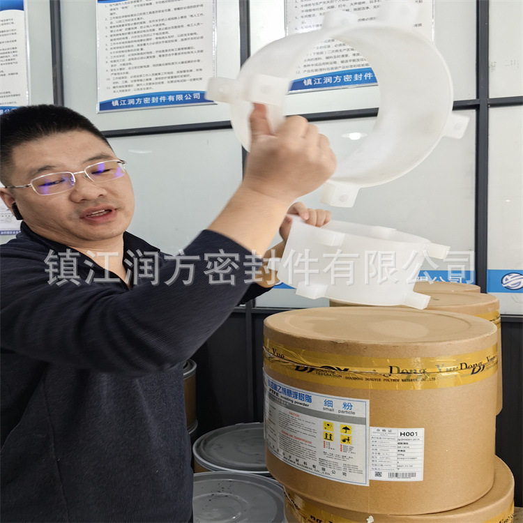 供应大尺寸CNC加工聚四氟乙烯制品  PFA机加工件 工程塑料件制品图片