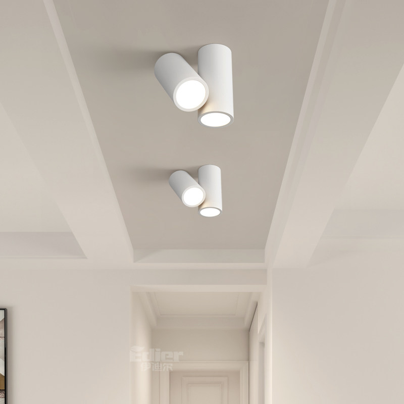 过道灯创意个性几何走廊阳台led护眼灯入户玄关小吸顶灯中山灯具