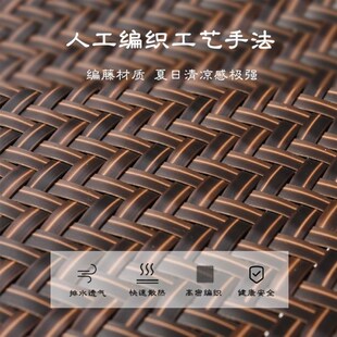 藤编躺椅折叠靠背懒人椅成人午休家用客厅阳台办公室休闲夏季凉椅