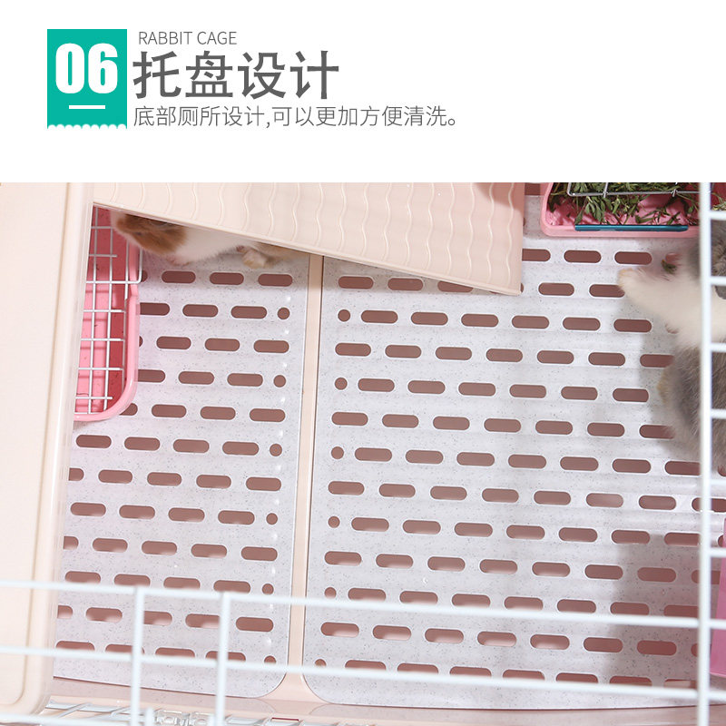饲养笼养殖兔笼子豚鼠达洋金属带抽屉轮子豪华防喷尿特大号包邮