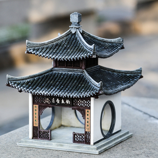 筑木钓鱼台 榫卯积木 玩具拼装 榫牟建筑卯榫摆件 中国古建筑模型