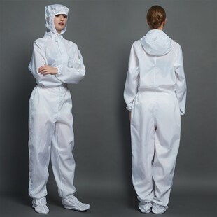 防静电四连体服全身防护服连脚防尘服食品制药服男女隔离衣耐高温