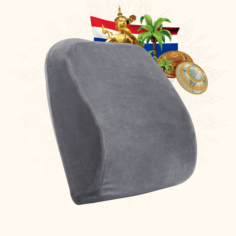 PARATEX泰国天然乳胶靠枕汽车靠背垫座椅靠垫护腰办公室腰垫腰枕
