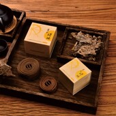 富山香堂金标盘香白檀安汶沉之赏天然玫瑰花香熏香香薰沉香檀香