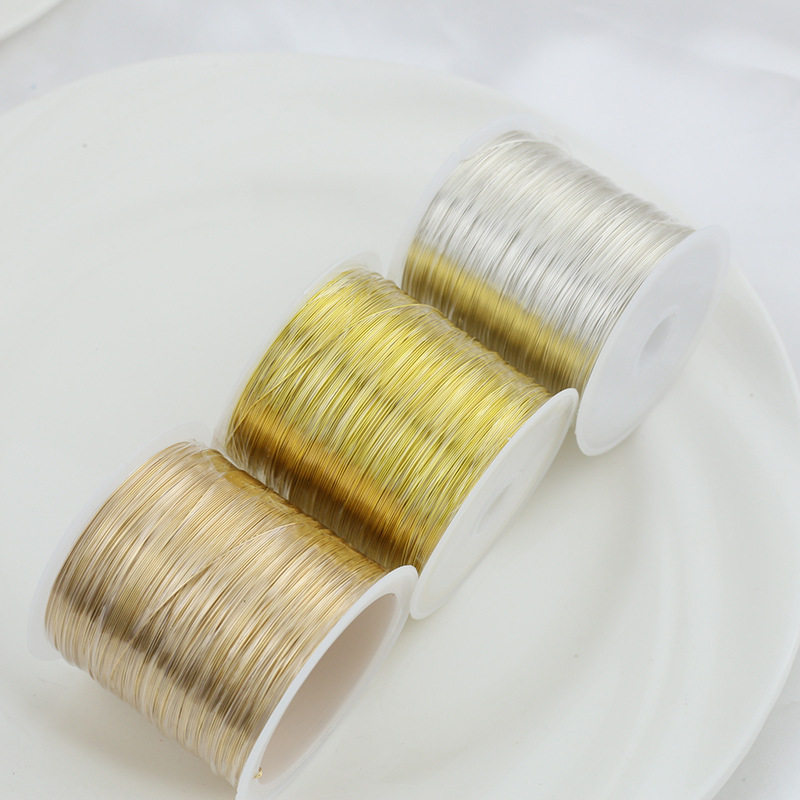 新款100米保色大卷铜丝线手工DIY