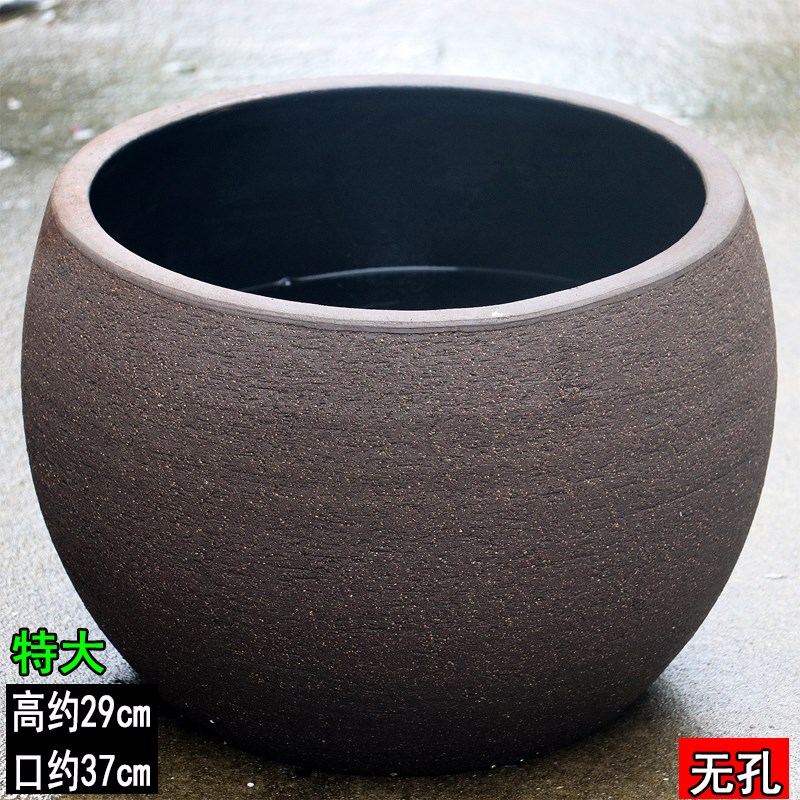 老式水缸古法缸鱼缸超大号流水缸睡莲荷花缸复古庭院客厅水培花盆