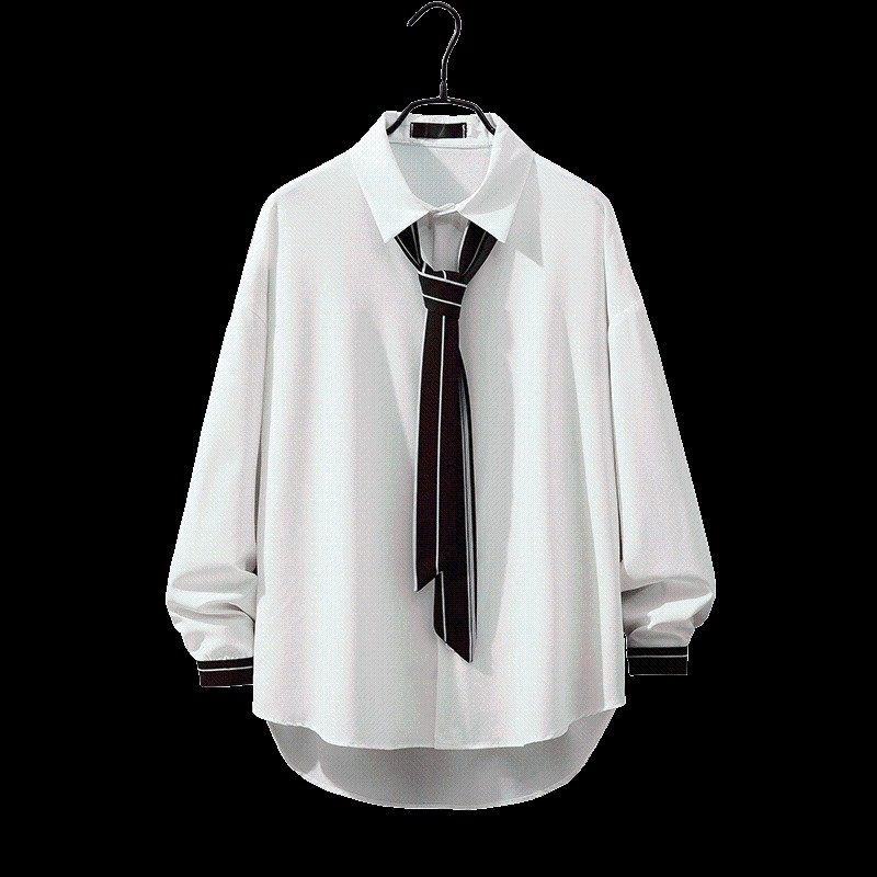 发型师衬衫套装男女士个性领结时尚酒吧ktv美发师工作服LOGO定制