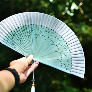 古风扇子折扇女生小巧便携中国风女款结实耐用复古绢布旗袍舞蹈